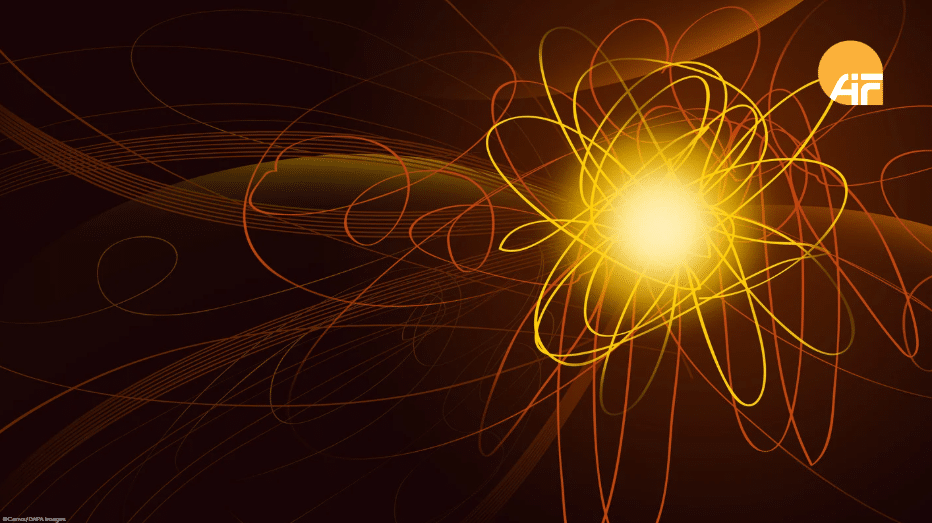 Eine grafische Darstellung eines leuchtenden Objekts.